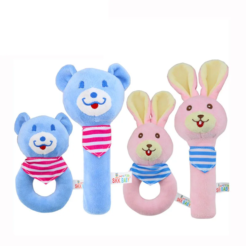 Cute Baby Toy Rattle Bell Toy Animal Bear Rabbit Circle Hand Ring Soft Plush Stuffed Toy For Infant 0-12 month
Cute Baby Toy Rattle Bell Toy Animal Bear Rabbit Circle Hand Ring Soft Plush Stuffed Toy For Infant 0-12 month