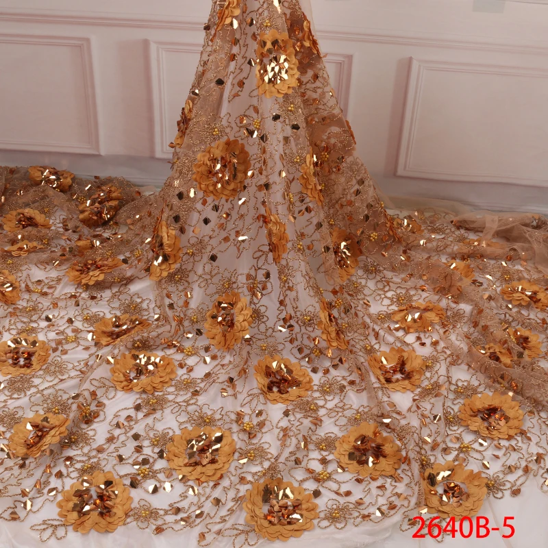 Tulle Lace Fabrics with Beads French Lace Sequins Fabric 3d Mesh Latest African Embroidery Fabrics for Party AMY2640B
Tulle Lace Fabrics with Beads French Lace Sequins Fabric 3d Mesh Latest African Embroidery Fabrics for Party AMY2640B