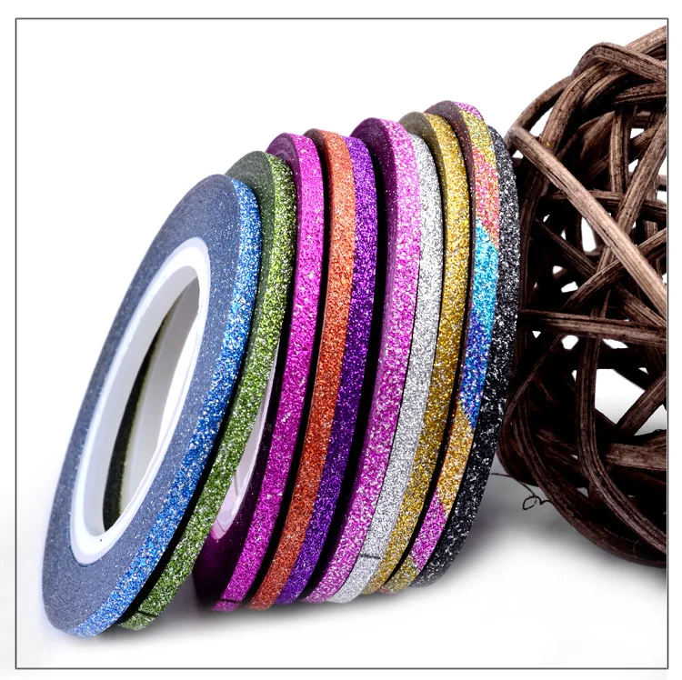Nail Art New Laser Stripes Tape Line with Glitter Powder Sticker Nails Tips Beauty DIY Adhesive Decorations
Nail Art New Laser Stripes Tape Line with Glitter Powder Sticker Nails Tips Beauty DIY Adhesive Decorations