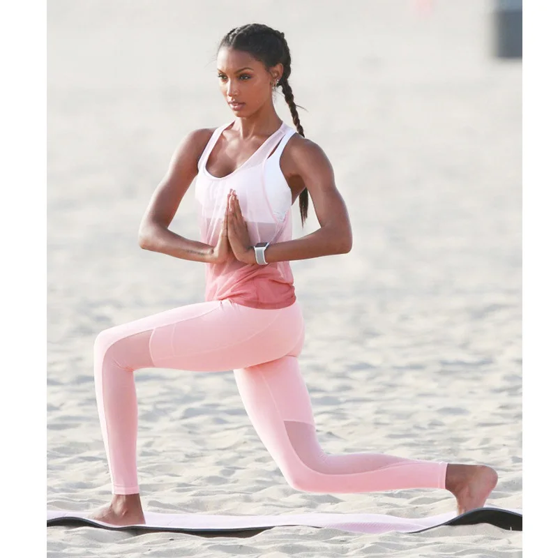 3Piece/set Pink Yoga Sets Women Gym Clothes Breathable Women Sport Bra Set Mesh Vest Leggings Yoga Suit YS023
3Piece/set Pink Yoga Sets Women Gym Clothes Breathable Women Sport Bra Set Mesh Vest Leggings Yoga Suit YS023