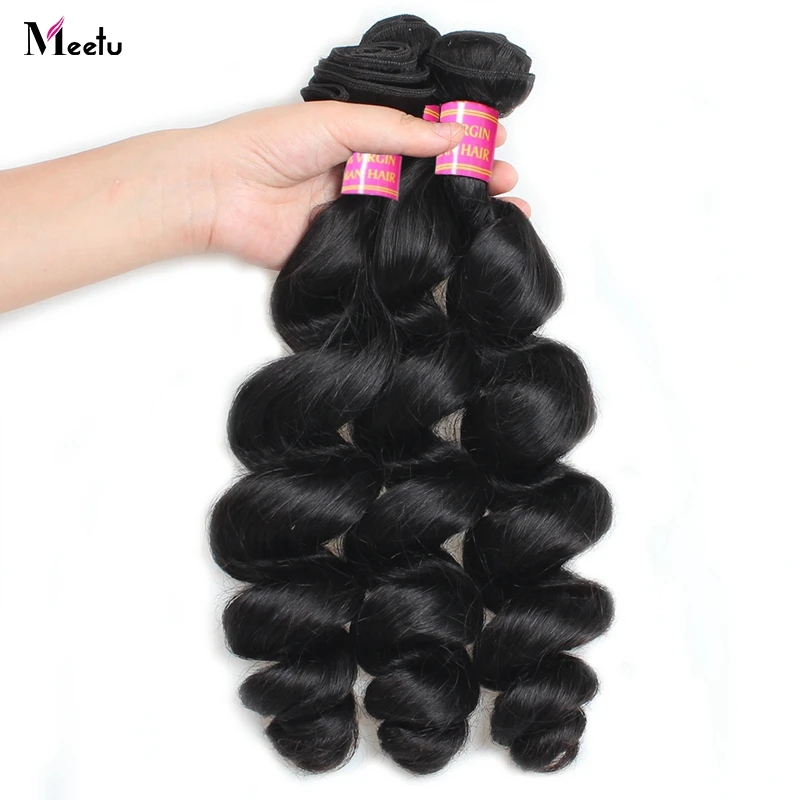 Meetu Indian Loose Wave Hair Weave Bundles 1 3 4 Bundles 100% Human Hair Weave Non-Remy Hair Natural Color Hair Extensions
Meetu Indian Loose Wave Hair Weave Bundles 1 3 4 Bundles 100% Human Hair Weave Non-Remy Hair Natural Color Hair Extensions