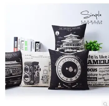 45x45cm Black White Vintage Camera Printed Cushion Cover Retro Decorative Sofa Throw Pillow Cover Linen Cotton Square Pillowcase
45x45cm Black White Vintage Camera Printed Cushion Cover Retro Decorative Sofa Throw Pillow Cover Linen Cotton Square Pillowcase