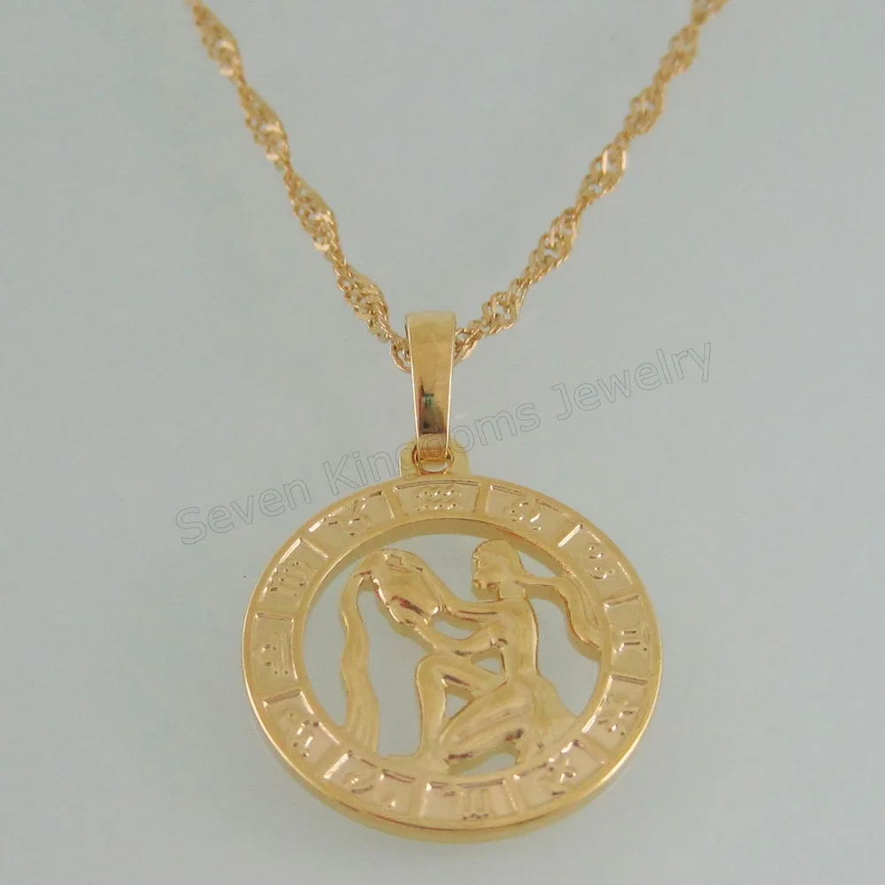 order 10$ GET FREE SHIPPING /24K YELLOW GOLD GP 18" or 24" NECKLACE& VIVID 12 CONSTELLATIONS Aquarius PENDANT HANGS 1.14inch
order 10$ GET FREE SHIPPING /24K YELLOW GOLD GP 18" or 24" NECKLACE& VIVID 12 CONSTELLATIONS Aquarius PENDANT HANGS 1.14inch