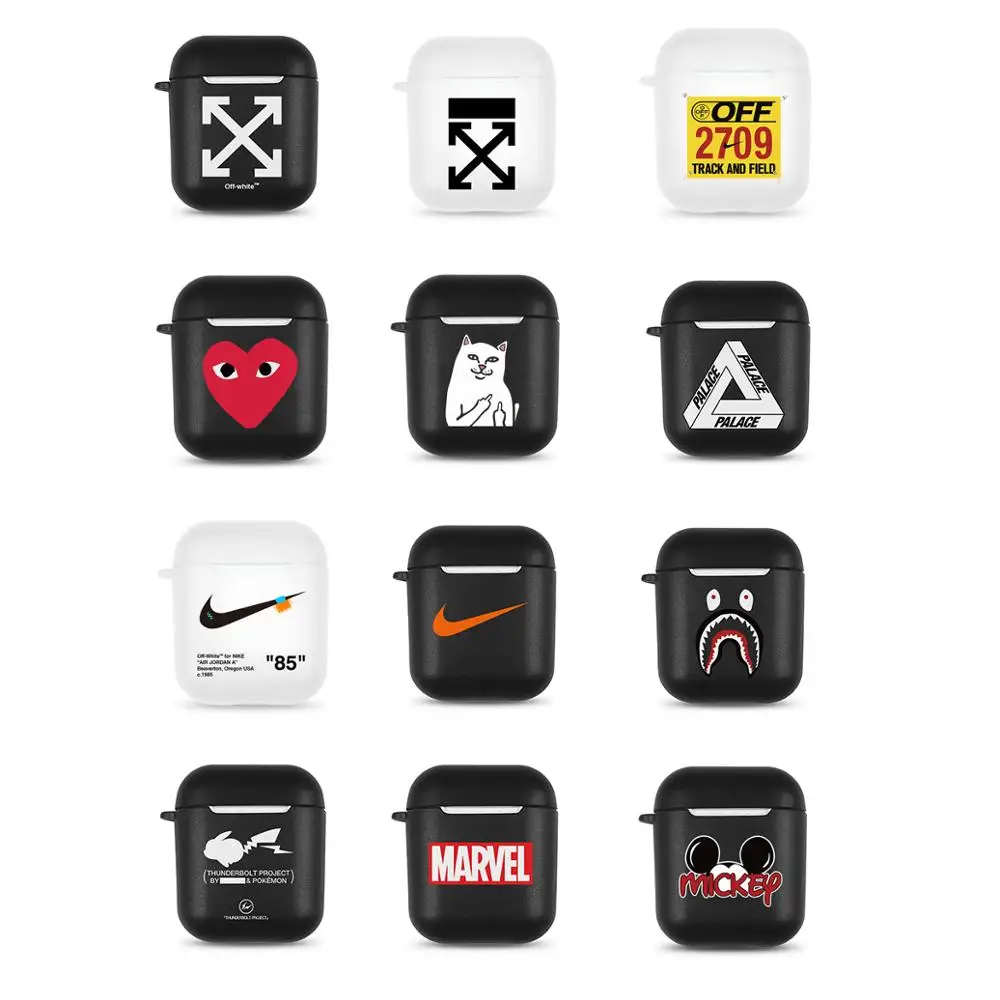 Kaws OW off BB sport brand jordon Soft Case for AirPods Wireless Earphone Charging Box Cover Bag for Apple AirPods 2 Protective
Kaws OW off BB sport brand jordon Soft Case for AirPods Wireless Earphone Charging Box Cover Bag for Apple AirPods 2 Protective