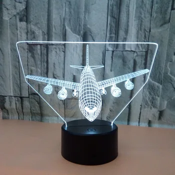 USB Novelty Aircraft 3D Lights Visual lights Desk Lamp Visual Colorful Light USB Table Lamp Nightlight ship desk night light
USB Novelty Aircraft 3D Lights Visual lights Desk Lamp Visual Colorful Light USB Table Lamp Nightlight ship desk night light