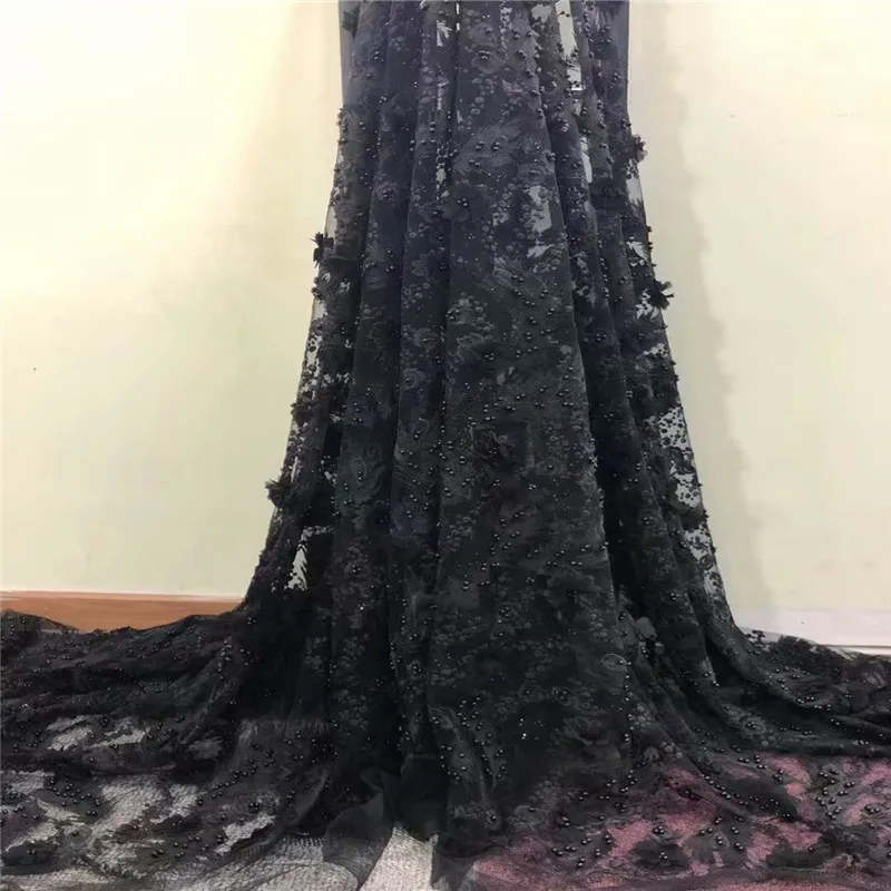 HFX Black Evening Dress Tulle Laces High Quality Embroidery Beaded Applique African Fabrics 3d French Lace Fabric X813-1
HFX Black Evening Dress Tulle Laces High Quality Embroidery Beaded Applique African Fabrics 3d French Lace Fabric X813-1