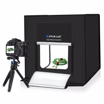 PULUZ PU5040 40cm Photo Studio Lightbox Mini Photo Studio Photograghy Softbox LED Photo Lighting Studio Shooting Tent Box Kit
PULUZ PU5040 40cm Photo Studio Lightbox Mini Photo Studio Photograghy Softbox LED Photo Lighting Studio Shooting Tent Box Kit