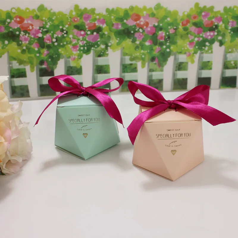 5x6cm 10pcs wedding favor box and bags sweet gift candy boxes