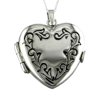 Necklace pendant women 925 sterling silver heart shaped locket with Valance. Includes Chain and Case for gift
Necklace pendant women 925 sterling silver heart shaped locket with Valance. Includes Chain and Case for gift