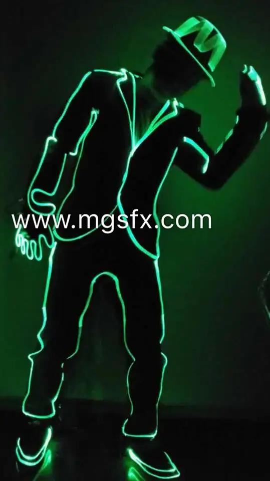 Michael Jackson LED Light Dress Optic Fiber Dance Costume Mens LED Suits Stage Performance Show
Michael Jackson LED Light Dress Optic Fiber Dance Costume Mens LED Suits Stage Performance Show