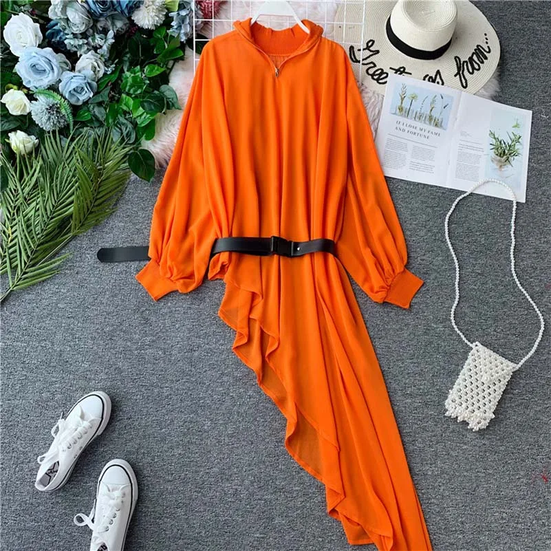 2019 Summer autumn Long Sleeve Ruffles Casual Dress Women iregular dress female Clothing beach style slash dress lantern sleeve
2019 Summer autumn Long Sleeve Ruffles Casual Dress Women iregular dress female Clothing beach style slash dress lantern sleeve