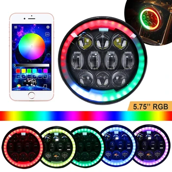 1 pcs 5.75 inch RGB Colourful Halo Rings LED Headlights for Triumph Rocket iii 3 & Speed Triple & Street Triple & Thunde
1 pcs 5.75 inch RGB Colourful Halo Rings LED Headlights for Triumph Rocket iii 3 & Speed Triple & Street Triple & Thunde