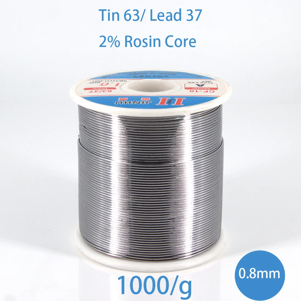 1kg 0.8mm Soldering Solder Wire 63/37 Tin Lead Rosin Core Flux for Electrical repair, IC repair
1kg 0.8mm Soldering Solder Wire 63/37 Tin Lead Rosin Core Flux for Electrical repair, IC repair