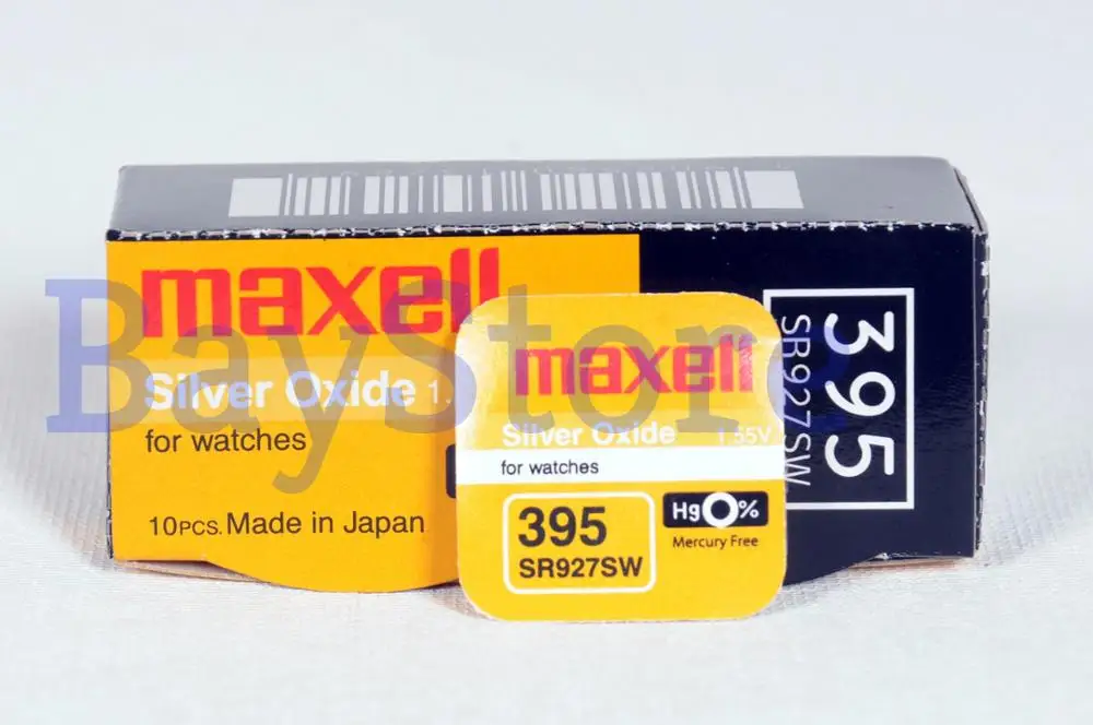 3 PCS Maxell SR927SW 395 57mAh 1.55V Silver Oxide Button Cell Battery-Made In Japan
3 PCS Maxell SR927SW 395 57mAh 1.55V Silver Oxide Button Cell Battery-Made In Japan
