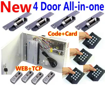 2018 New PSU Power All in One Box kit with 4 Door/8 Readers Web Access controller+4 Code/EM Card reader+Strike Lock+Metal Exits
2018 New PSU Power All in One Box kit with 4 Door/8 Readers Web Access controller+4 Code/EM Card reader+Strike Lock+Metal Exits