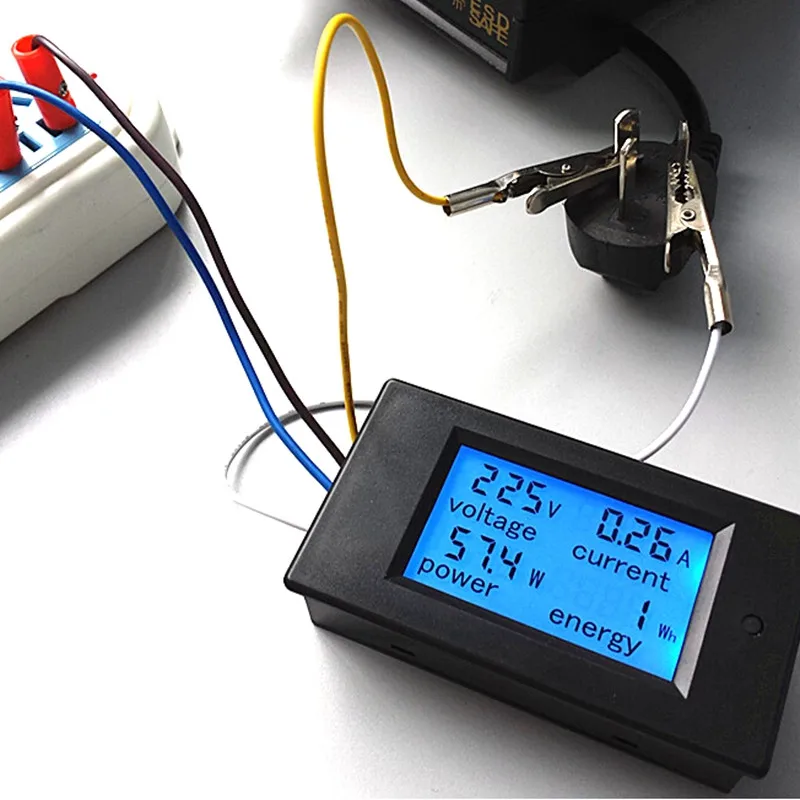 New 4 in 1 meter Voltage Current Power Energy meter Gauge AC 80-260V/20A voltmeter Ammeter Watt Power Meter
New 4 in 1 meter Voltage Current Power Energy meter Gauge AC 80-260V/20A voltmeter Ammeter Watt Power Meter