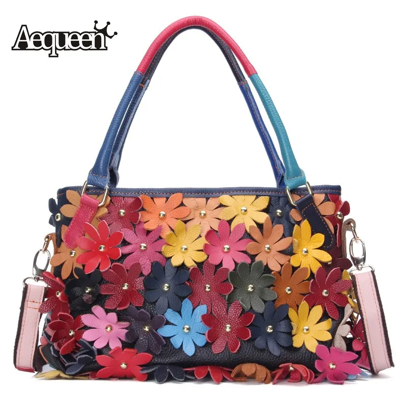 AEQUEEN Women Handbags Vintage Shoulder Bags Genuine Leather Rivet 3D Flower Bags For Woman Patchwork Crossbody Messenger Bags
AEQUEEN Women Handbags Vintage Shoulder Bags Genuine Leather Rivet 3D Flower Bags For Woman Patchwork Crossbody Messenger Bags