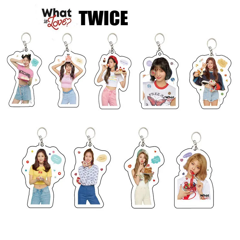 TWICE What Is Love Album MOMO SANA TZUYU NAYEON Aryclic Figure Key Chain Personalized Key Ring Pendant Keyring Keychai HF139
TWICE What Is Love Album MOMO SANA TZUYU NAYEON Aryclic Figure Key Chain Personalized Key Ring Pendant Keyring Keychai HF139