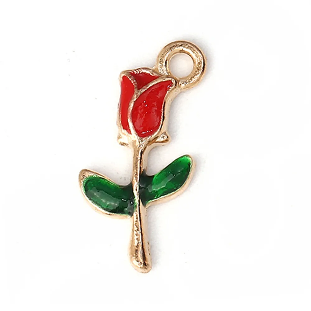 Doreen Box Zinc Based Alloy Charms Pendant Rose Flower Gold Color Multicolor Enamel Jewelry 19mm( 6/8") x 10mm( 3/8"), 30 PCs
Doreen Box Zinc Based Alloy Charms Pendant Rose Flower Gold Color Multicolor Enamel Jewelry 19mm( 6/8") x 10mm( 3/8"), 30 PCs