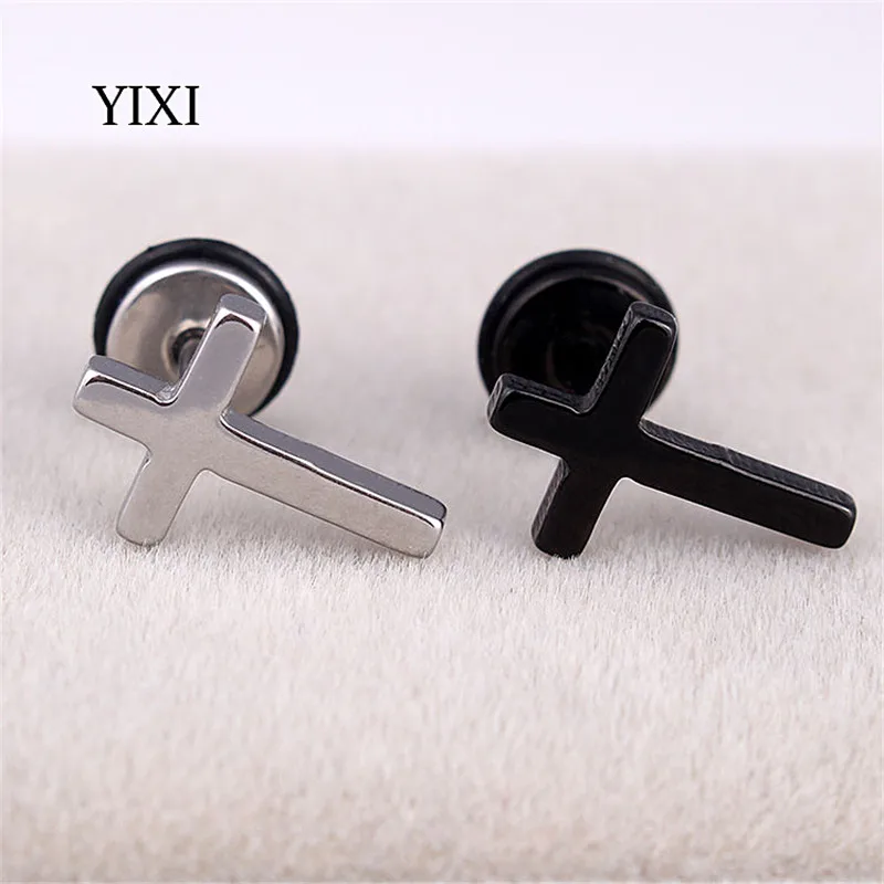 YIXI Simple Unisex Studs Earrings Cross Charm Fashion Ear Jewelry Punk Rock Earring Stainless Steel Man Woman Earrings 2017
YIXI Simple Unisex Studs Earrings Cross Charm Fashion Ear Jewelry Punk Rock Earring Stainless Steel Man Woman Earrings 2017
