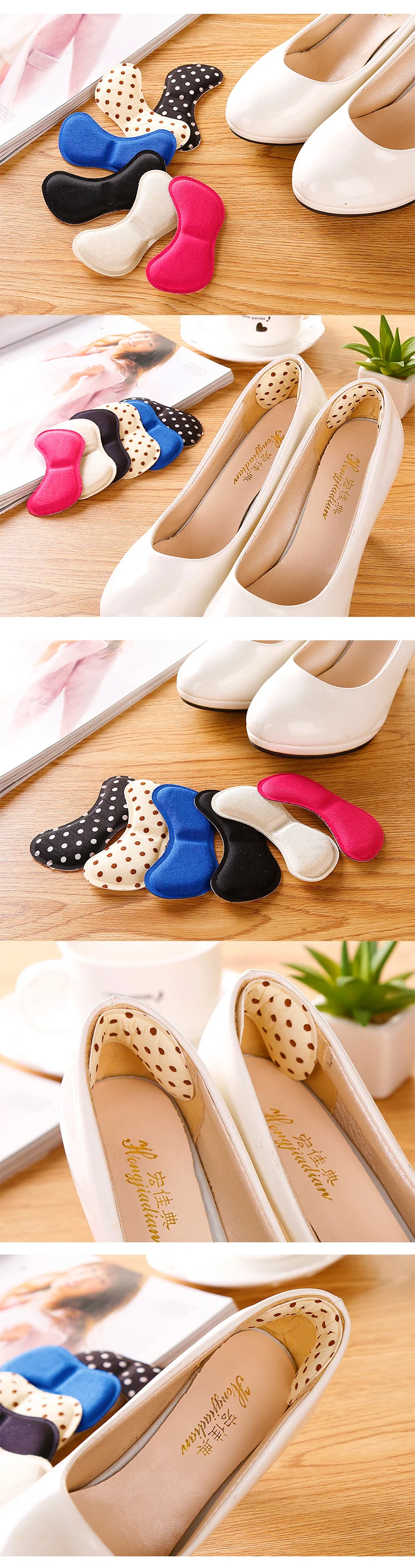 Soft Foam Half Soles Insoles Shoes Back Inserts Heel Liner Cushion Protector Foot Care Shoe Pads Grips Stickers (7)