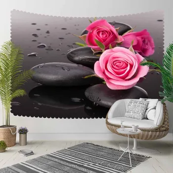 Else Black Spa Stones on Pink Roses Flowers Floral 3D Print Decorative Hippi Bohemian Wall Hanging Landscape Tapestry Wall Art
Else Black Spa Stones on Pink Roses Flowers Floral 3D Print Decorative Hippi Bohemian Wall Hanging Landscape Tapestry Wall Art