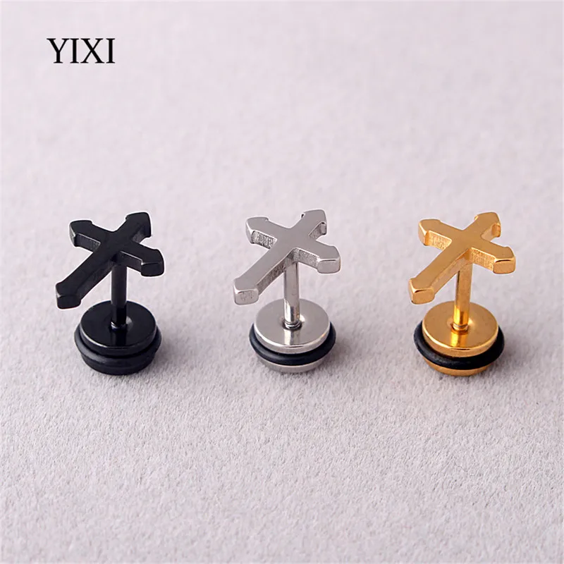 YIXI 2018 New Cross Stainless Steel Studs Men Boy Punk Bts Crosses Earrings Stud Earring Body Jewelry Women Pendiente Brincos
YIXI 2018 New Cross Stainless Steel Studs Men Boy Punk Bts Crosses Earrings Stud Earring Body Jewelry Women Pendiente Brincos