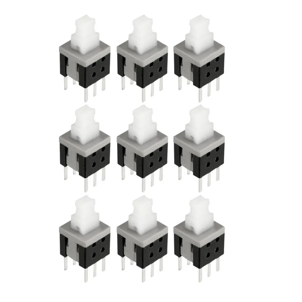 UXCELL 50PCS 5.8x5.8x10mm Switches PCB DIP Mounting Tact Tactile Push Button Switch Self Lock 6 Pin Switch Accessories Supplies
UXCELL 50PCS 5.8x5.8x10mm Switches PCB DIP Mounting Tact Tactile Push Button Switch Self Lock 6 Pin Switch Accessories Supplies