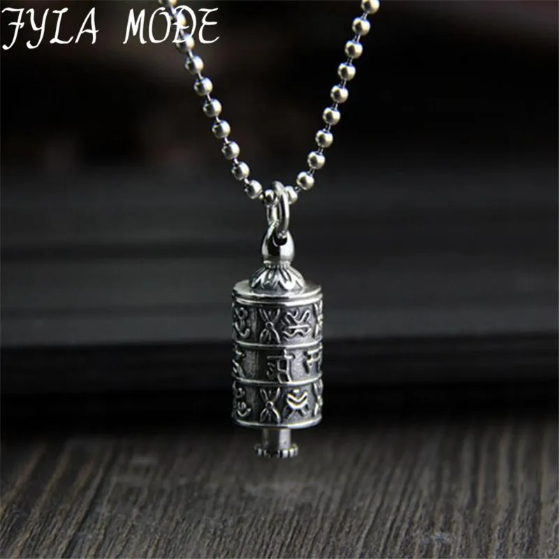 S925 Silver Buddhism Jewelry Surangama Mantra Rotatable Pendant Sanskrit Amulet Necklace Prayer Wheel Openable Storage Case
S925 Silver Buddhism Jewelry Surangama Mantra Rotatable Pendant Sanskrit Amulet Necklace Prayer Wheel Openable Storage Case