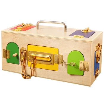 Montessori Educational Colorful Wooden Lock Box Toddler Preschool Training Toys For Children Brinquedo Juguete Education
Montessori Educational Colorful Wooden Lock Box Toddler Preschool Training Toys For Children Brinquedo Juguete Education