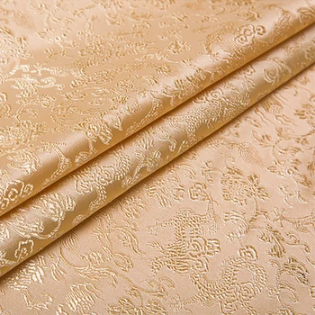 new arrival brocade yarn dyed golden dragon fabric for patchwork bed sheet dress children cloth tissue telas 100x150cm
new arrival brocade yarn dyed golden dragon fabric for patchwork bed sheet dress children cloth tissue telas 100x150cm