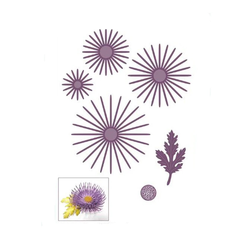 6PC Stitched Collection Chrysanthemum Die Metal Cutting Dies Scrapbooking Craft Die cuts Card making diy Emboss 117*94MM
6PC Stitched Collection Chrysanthemum Die Metal Cutting Dies Scrapbooking Craft Die cuts Card making diy Emboss 117*94MM