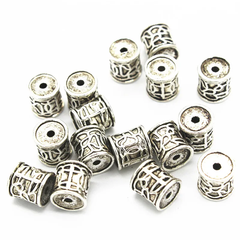 50 PCS 8mm*8.8mm Vintage Metal Alloy Barrel Beads Barrel Beads Hole Beads For Jewelry Making
50 PCS 8mm*8.8mm Vintage Metal Alloy Barrel Beads Barrel Beads Hole Beads For Jewelry Making