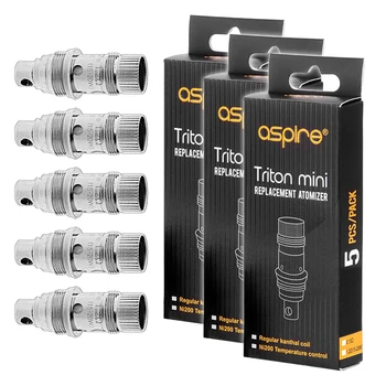Aspire Triton Mini 1.2 ohm Regular 15W-20W Coil 15 Pieces for Nautilus, Mini Nautilus Tank
Aspire Triton Mini 1.2 ohm Regular 15W-20W Coil 15 Pieces for Nautilus, Mini Nautilus Tank