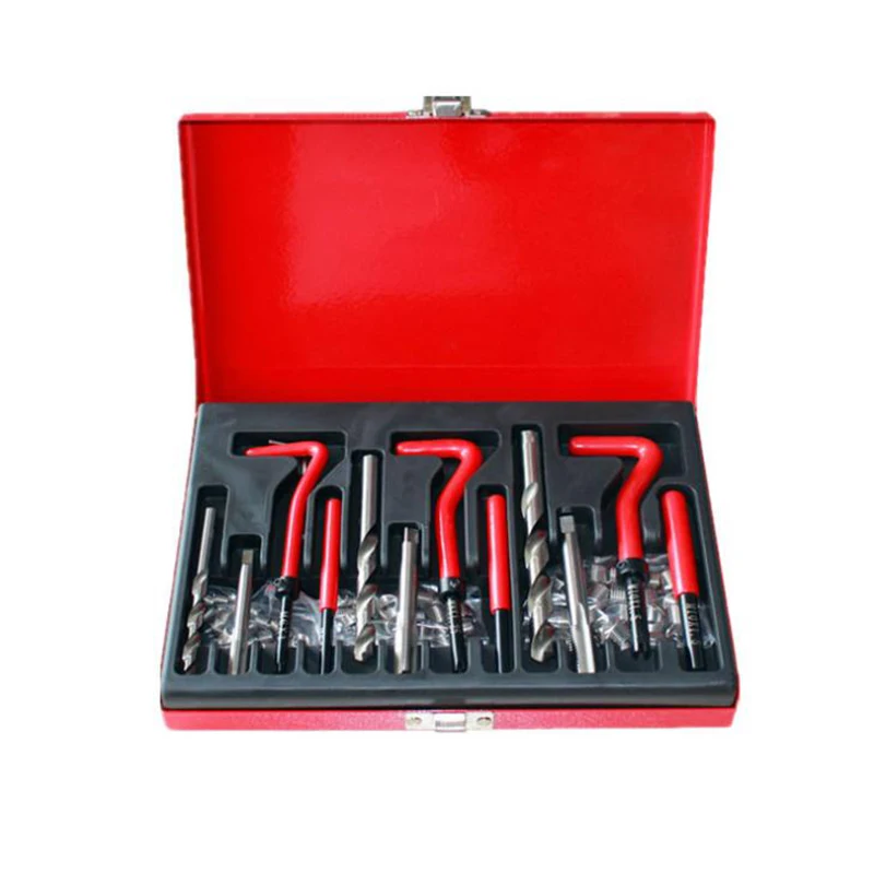 88Pcs/set M6-M10 Thread Repair Insert Kit Thread Auto Repair Tool Compatible Hand Tool Set for Car Repairing
88Pcs/set M6-M10 Thread Repair Insert Kit Thread Auto Repair Tool Compatible Hand Tool Set for Car Repairing