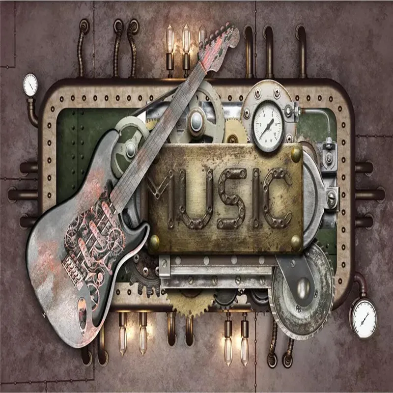 Gear Guitar Bar KTV Background Wall Professional Production Mural Factory Wholesale Wallpaper Mural Poster Photo Wall
Gear Guitar Bar KTV Background Wall Professional Production Mural Factory Wholesale Wallpaper Mural Poster Photo Wall