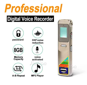 

8GB Professional Voice Activated Recorder Espia Digital Sound Audio Recording Pen Dictaphone MP3 Player Hidden Password Protect