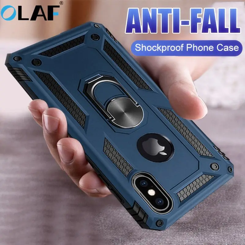 OLAF For iPhone 7 Xr Case Armor Adsorption Magnetic Ring Stand Holder phone case for iPhone 8 6S X XS Max 6 Case Shockproof
OLAF For iPhone 7 Xr Case Armor Adsorption Magnetic Ring Stand Holder phone case for iPhone 8 6S X XS Max 6 Case Shockproof