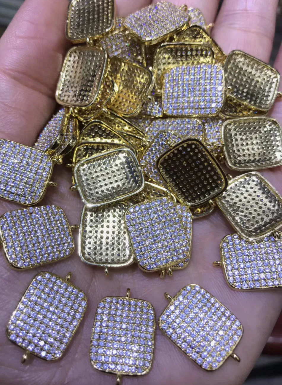 image 0 image 1 2pcs Diamond Crystal Rectangle Connector 18x25mm Micro Pave CZ Ablong Beads For Jewelry Finding Making
image 0 image 1 2pcs Diamond Crystal Rectangle Connector 18x25mm Micro Pave CZ Ablong Beads For Jewelry Finding Making