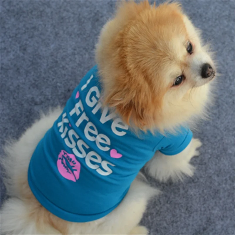 Рубашка для собак летняя одежда щенков рубашка маленьких домашних животных с