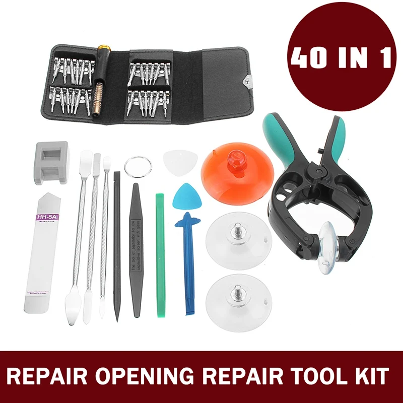 Leory 40 in 1 Universal Mobile Phone Tablet Screen Opening Replacement Repair Tool Kit Screwdriver Set for iPhone For Samsung
Leory 40 in 1 Universal Mobile Phone Tablet Screen Opening Replacement Repair Tool Kit Screwdriver Set for iPhone For Samsung