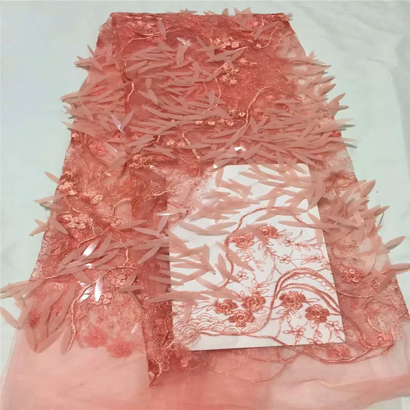 Newest 5 Yards French Lace Peach African Lace Nigeria Embroidered High Quality Tulle Net Lace Fabric For Bridal X1033-1
Newest 5 Yards French Lace Peach African Lace Nigeria Embroidered High Quality Tulle Net Lace Fabric For Bridal X1033-1