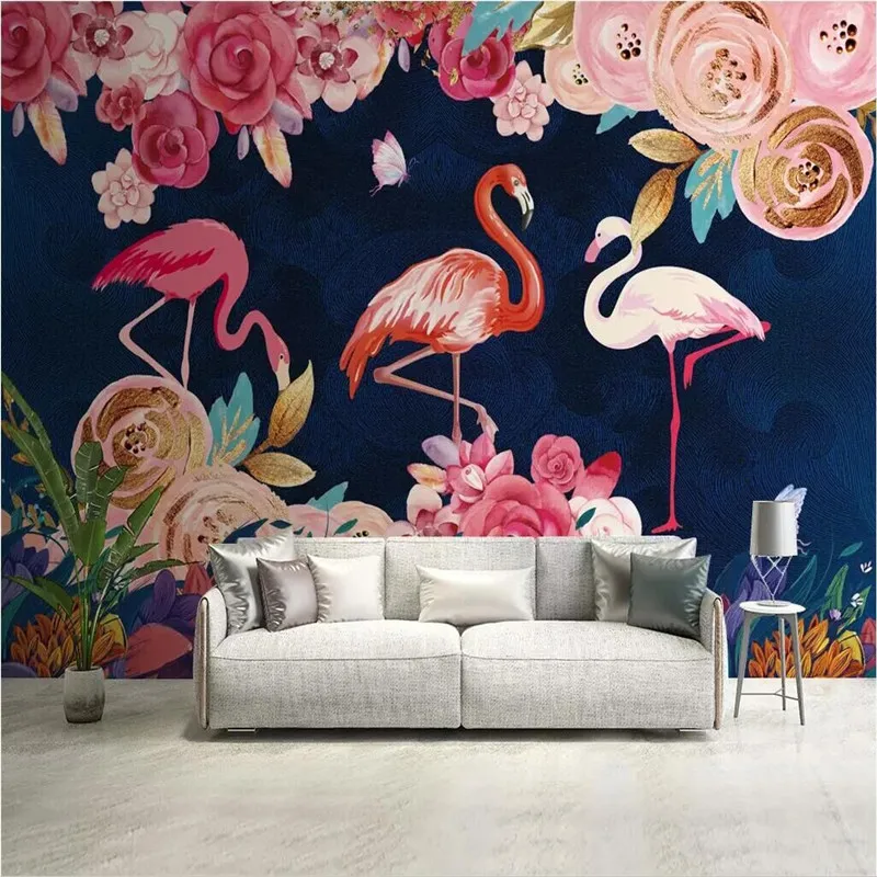 Hand-painted plant flowers flamingo background high-grade wall cloth manufacturers wholesale wallpaper mural photo wall
Hand-painted plant flowers flamingo background high-grade wall cloth manufacturers wholesale wallpaper mural photo wall