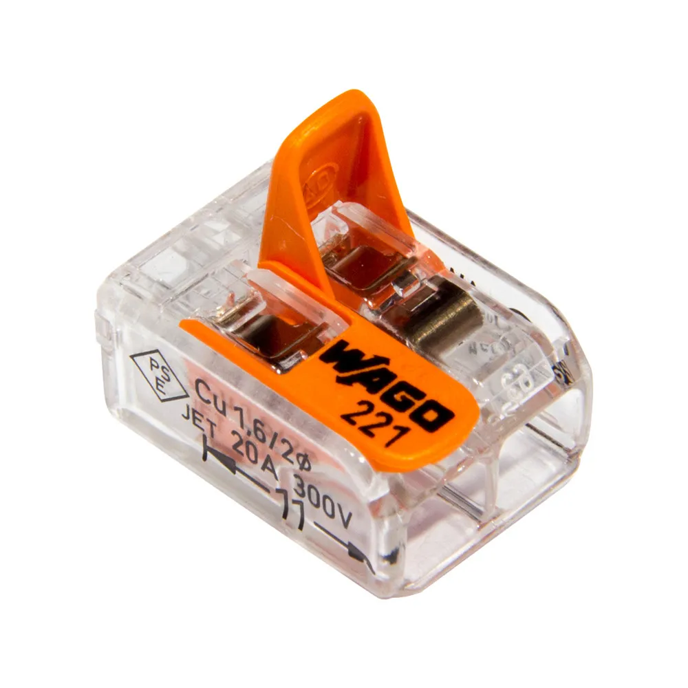 100pcs WAGO Electric Cable Connector 2/3/5 Way Reusable Original WAGO 221-413 Transparent Wire Terminals
100pcs WAGO Electric Cable Connector 2/3/5 Way Reusable Original WAGO 221-413 Transparent Wire Terminals