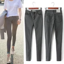 Female Jeans Skinny Streetwear Casual-Style Women Pencil-Pants Waist Elastic Slim Obrix Female Jeans Skinny Streetwear Casual-Style Women Pencil-Pants Waist Elastic Slim Obrix