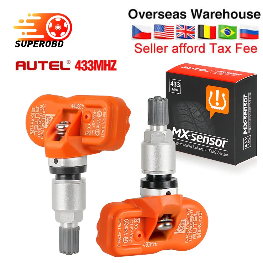 2019 Original Autel Tire Programming TPMS 315/433MHZ Sensor Supports Tire Programming Use & Autel TPMSPAD Car Diagnostic Tools
2019 Original Autel Tire Programming TPMS 315/433MHZ Sensor Supports Tire Programming Use & Autel TPMSPAD Car Diagnostic Tools