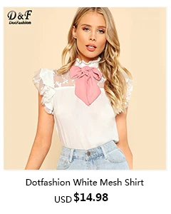 Tie Neck Embroidered Mesh