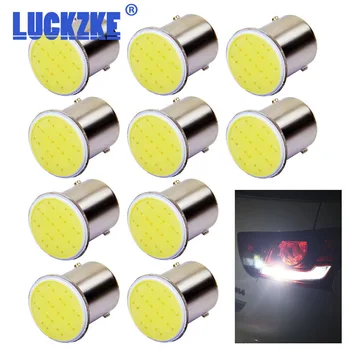 10PCS Car Light Signal Lamp 1156 BA15s P21W Led Led Turn Brake Light Tail Lamp White Amber COB LED Auto Rear Reverse Bulb r5w
10PCS Car Light Signal Lamp 1156 BA15s P21W Led Led Turn Brake Light Tail Lamp White Amber COB LED Auto Rear Reverse Bulb r5w