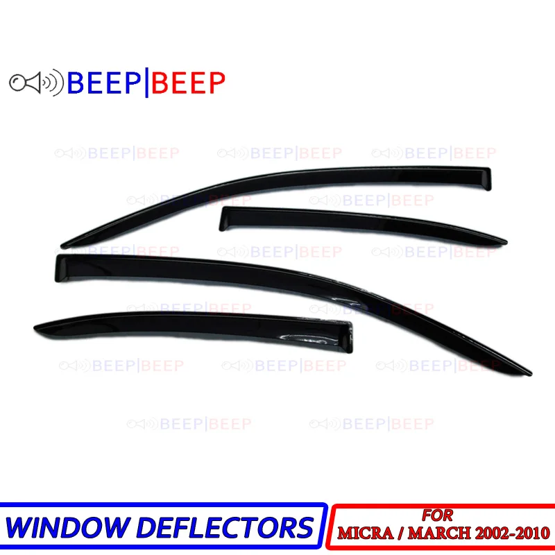 For Nissan Micra / March 2002-2010 car window deflectors car wind deflector sun guard rain vent visor cover styling accessories
For Nissan Micra / March 2002-2010 car window deflectors car wind deflector sun guard rain vent visor cover styling accessories