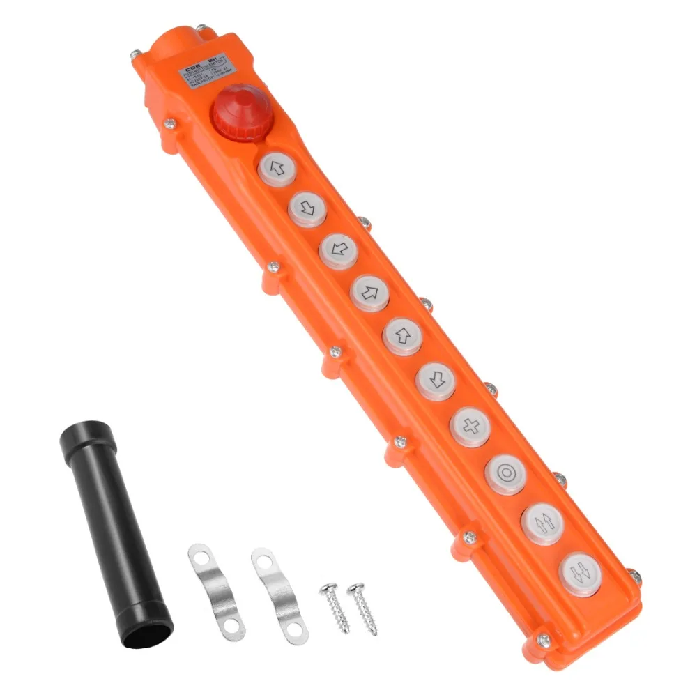 UXCELL 1PCS Rainproof Hoist Crane Pendant Control Station Push Button Switch 7/11 Ways Orange Switches Accessories Supplies
UXCELL 1PCS Rainproof Hoist Crane Pendant Control Station Push Button Switch 7/11 Ways Orange Switches Accessories Supplies